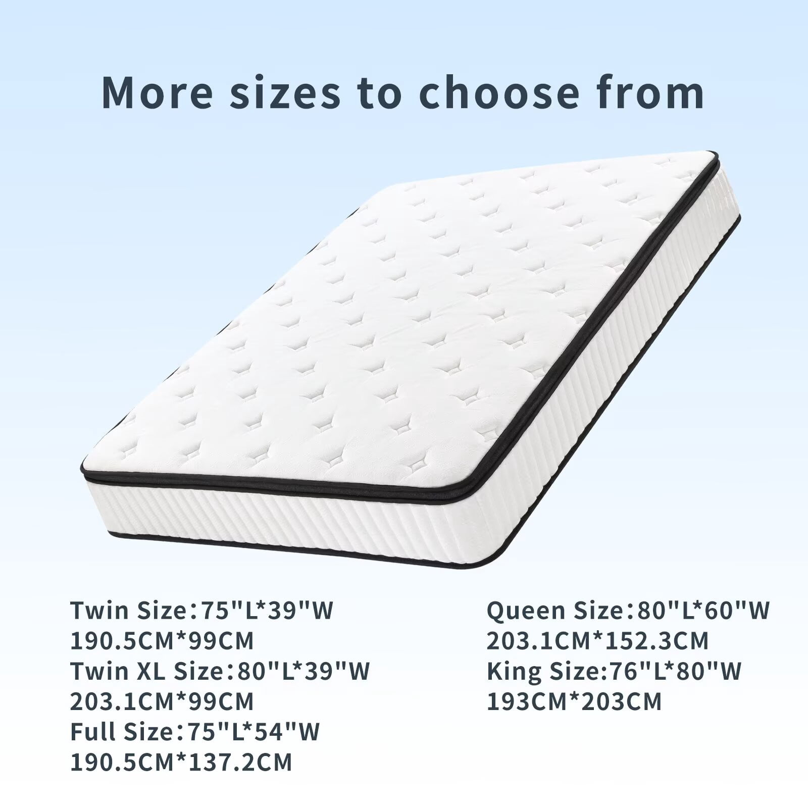 FULL Size Mattress, 12 Inch Foam Hybrid Mattress with Independent Spring, Medium Firm Mattress in a Box, Breathable and Pressure Relief, CertiPUR-US
