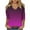 Purple, variant on Lmnyox Summer Trendy Cold Shoulder T Shirt 3/4 Sleeve V Neck Tunic Tops Loose Casual Shirts Trendy