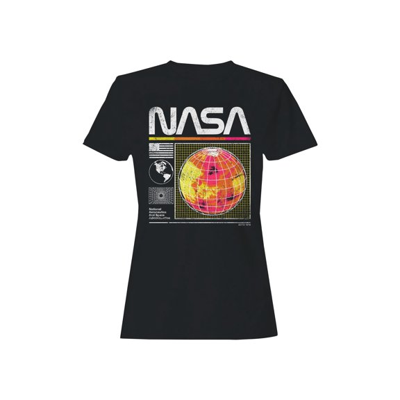 Officially Licensed Nasa Retro Globe Design 1958 Women's T-shirt
