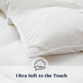 thumbnail image 7 of Peace Nest 360TC Ultra Soft All Season Premium White Goose Down and Feather Fiber Comforter, White, Full/Queen, 7 of 7