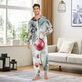 thumbnail image 5 of Pine Cones Christmas Ornament Adult Unisex Onesie Pajamas Slim Fit One Piece Suit Pjs Sleepwear Pajama Jumpsuit, 5 of 8