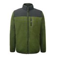thumbnail image 1 of Chamarra George Talla G Polar con Cierre Frontal Negro con Verde Militar, 1 of 4