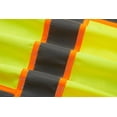 thumbnail image 5 of 3C Products Deluxe ANSI Class 2 Neon Greeen Solid Safety Vest With Reflective Piping And Black Bottom - SV3300-5XL, 5 of 5