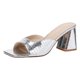 thumbnail image 1 of Bmisegm New Europe and The United States Fashion A Footstool Sequins Thick with Women's Shoes Women's High Heeled Sandals Slippers Sandals Women Summer Silver 11, 1 of 7