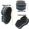 thumbnail image 2 of Hair Sponge Magic Barber Brush Sponge Twist Curl Dreads Locking Afro Coil Comb Care Tool, 2 of 15