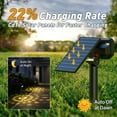 thumbnail image 4 of Quntis Solar Spotlights Outdoor, Adjustable Dual-Lens Solar Landscape Lights, IP65 Waterproof, 3 Brightness Modes & Auto-On/Off, High-Efficiency Solar Powered Spotlights for Yard, Pathway, 4 of 10