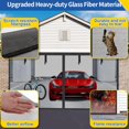 thumbnail image 2 of SURJDE Garage Door Screens 2 Car 16x7Ft Retractable Screen Door Durable Reinforce Fiberglass Door Mesh Screen with Magnetic Closure Heavy Duty Hands Free Garage Door Net, 2 of 7