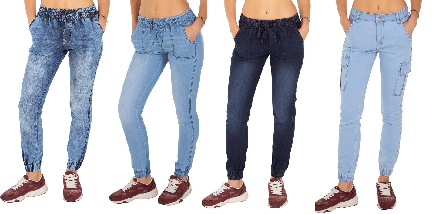 distressed jogger jeans womens