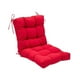 thumbnail image 2 of Cojín para silla de comedor con respaldo integrado, cojín antideslizante para asiento rojo, 2 of 9