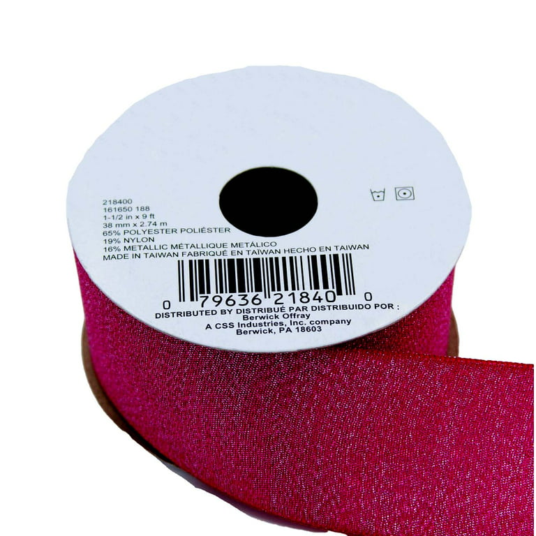 Offray Hot Pink Luxe Ribbon - 1.5 in