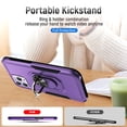 thumbnail image 6 of iPhone 11 Pro Case, 360 ?Rotate Ring Stand Rugged Lightweight Slim Impact-Resistant Full Body Shockproof Protective Bumper Case For iPhone 11 Pro,Purple + Black, 6 of 8