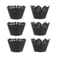 thumbnail image 1 of 50pcs Halloween Cupcake Hollow Wrappers Cupcake Paper Liners Suministros de fiesta, 1 of 5