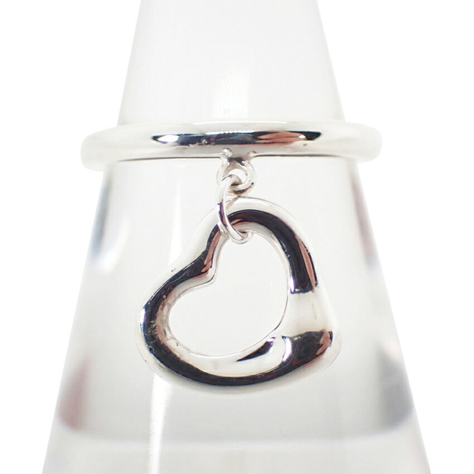 TIFFANY & CO. Pre-Owned TIFFANY 925 Heart Ring Size 7 j9-3 (Good)