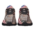 thumbnail image 5 of Faith Over Fear Jesus ChriStan Cross American flag Shoes Sneakers Black Size 3.5, 5 of 7