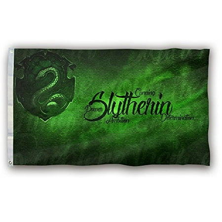 DEYOU House Slytherin Flag 3x5 Feet Banner Flag