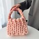thumbnail image 2 of JIOMAY Bolso de mano de punto para mujer 2024 Bolso de lujo de marca de diseñador Suave tejido a mano Moda Lindo Bolso de crochet de hilo informal para mujer, 2 of 5