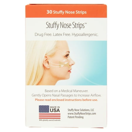 Stuffy Nose Solutions Stuffy Nose Strips 30 ea