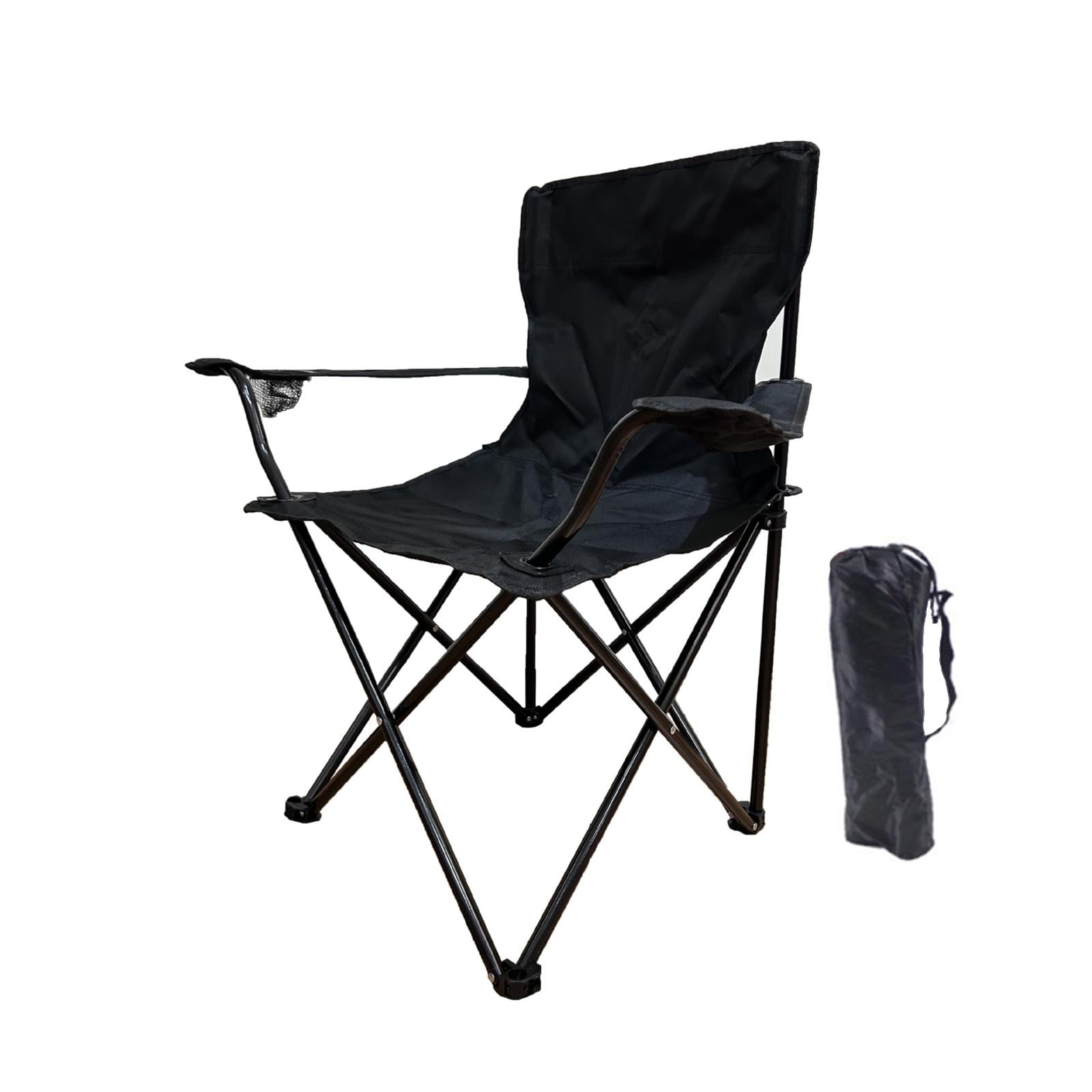 KingCamp High Back Camping Chair Folding Chair Patio Chairs with Hard  Armrest Head Storage Pockets Cup Holder Heavyduty 300lbs Camp Chairs Lawn  Chairs for Garden, Fishing, Hiking, Outdoor, Indoor 