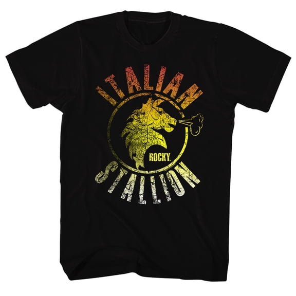 Rocky Stallion Fade Black T-Shirt