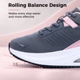 thumbnail image 2 of AOV Women's Arch Support Walking Shoes for Plantar Fasciitis Tennis Shoe, 2 of 6