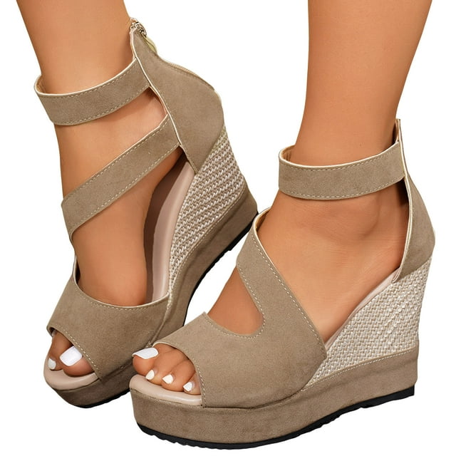 Sandales Habillées à Talons Hauts pour Femmes Été Automne 2025 Tendance à Bout Ouvert Plateforme Compensée Escarpins Chaussures pour Dames