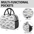 thumbnail image 6 of Womens White Dinosaurs Skeletons Pattern Lunch Box for Work,Insulated Lunch Bag for Women,Loncheras Para Mujer,Leakproof Adult Lunch Bag for Work,Beach,Travel,Picnic,Camping, 6 of 7