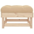 thumbnail image 3 of vidaXL Patio Footstools with Cushions 2pcs Solid Wood Pine, 3 of 12