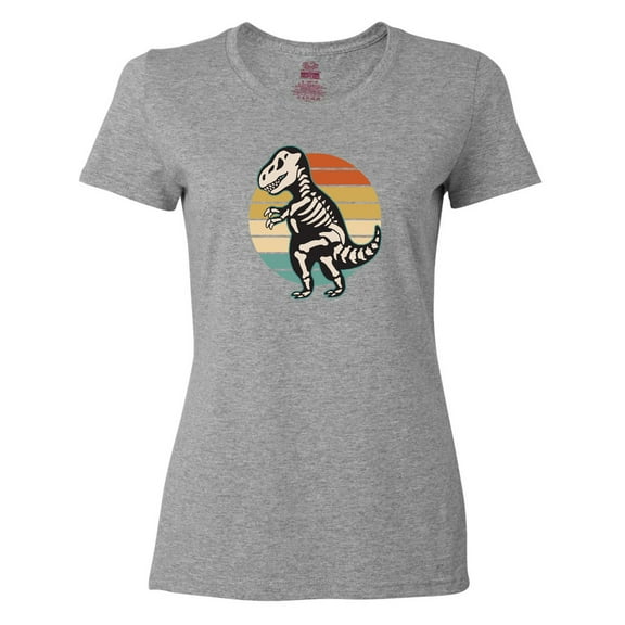 Inktastic Dinosaur Skeleton Halloween Women's T-Shirt