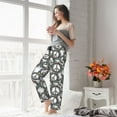 thumbnail image 5 of Pajama Pants Women - cool grey peace sign Soft Breathable Sleep & Lounge Pants for Women, Comfy Casual Pj Pants Bottoms with Pockets, 5 of 7