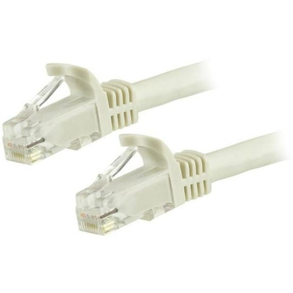 6 ft. White Cat6 with Snagless Ethernet Cable