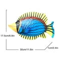 thumbnail image 2 of SDJMa 11.8 Inches Hand-Painted Metal Fish Art Wall Decor Coastal Ocean Sea Hanging Decorations Garden Pool Decor Colorful Outdoor or Indoor Wall Sculptures, 2 of 7