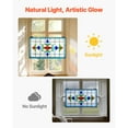 thumbnail image 4 of KFFKFF Stained Glass Window Panel, 26 x 16 in, Tiffany-Inspired Hanging Transom Panel with Chain, Horizontal Rectangle Design, Classic Handcrafted Artwork for Kitchen and Home Decoration, 4 of 9