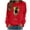 Red-1, variant on Aofany St Patricks Day Sweatshirt Women Long Sleeve Crewneck Shamrock St. Patricks Shirts Tee Tops Cute Holiday Pullovers