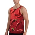 thumbnail image 2 of KLL Floating Red Chili Peppers Print Men's Muscle Gym Workout Stringer Tank Tops Bodybuilding Fitness T-Shirts Tank Tops Men-XX-Large, 2 of 7