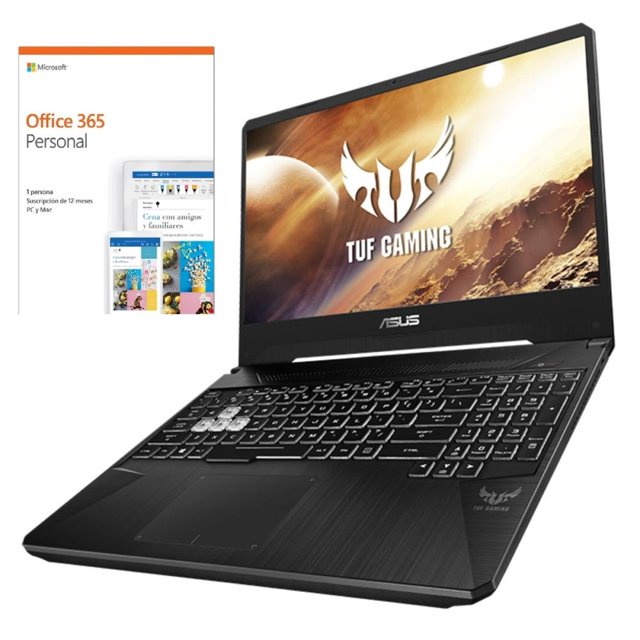 Laptop Gaming Asus TUF FX505DT-BQ017T AMD Ryzen 7 8GB RAM 512GB SSD más Office 365 Personal