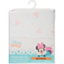Disney Baby Minnie Mouse Lovely Little Lady Fitted Crib Sheet 1 ea