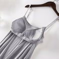thumbnail image 3 of Sngxgn Womens Lingerie for Women Lounge Nightwear Sleepwear Full Slip Lingerie Cotton Nightgowns(Grey,L), 3 of 4