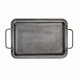 thumbnail image 1 of European Retro Square Iron Plate With Handles Metal Vintage Tray, 1 of 4