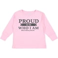 thumbnail image 3 of Inktastic Proud to be Who I am Black History Month Boys or Girls Long Sleeve Toddler T-Shirt, 3 of 5