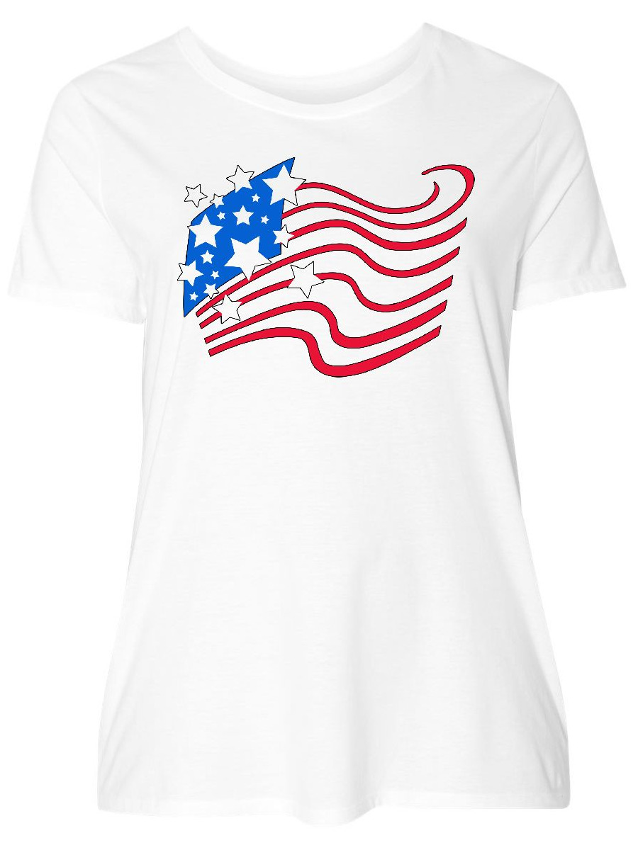 Plus size 4th of july t shirts Clearance