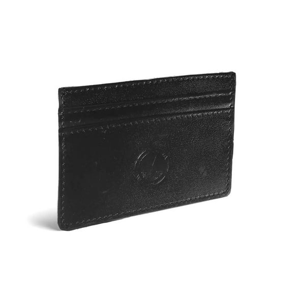 DAIRA MULTI POCKET LEATHER CARD HOLDER-EBONY BLACK