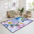 thumbnail image 4 of Crawling Indoor Carpet Play Mat Watercolor Spring Hummingbird for Living Room Bedroom Educational Nursery Floor Mat Area Rug 72x48inch, 4 of 6