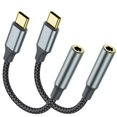 thumbnail image 1 of Adaptador TIPSEAN USB-C a conector de audífonos de 3,5 mm, paquete de 2, 1 of 6