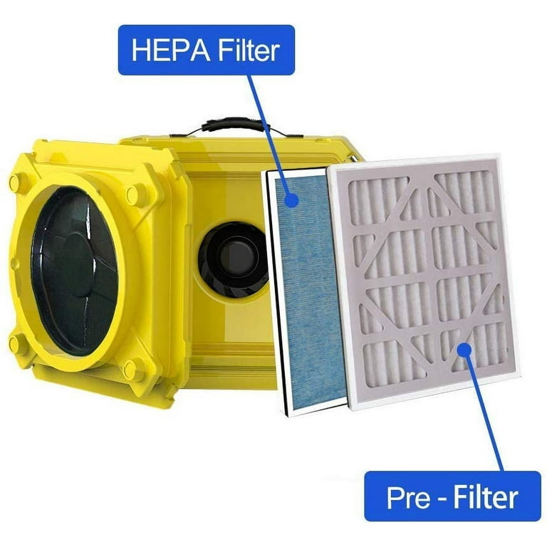AlorAir CleanShield HEPA 550 Air Scrubber HEPA Filter System Negative Air Machine Air Cleaner HEPA air Cleaner