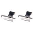 thumbnail image 1 of 2X 100/1000M/2.5G Adaptateur Réseau RJ45 RTG8125BG Chipset PCIe PCI Express Carte Lan Réseau, 1 of 5