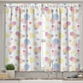 thumbnail image 2 of Ambesonne Pastel Valance & Curtain, Watercolor Drops, 55"x36", Multicolor, 2 of 6