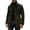 Army Green, variant on Mens Trench Coat Relaxed Mid Stand Collar Four Button Outer Coat, Side Patch Pockets Wrinkle Resistant Cut for City Errands Dinner Trips Brown XXXL