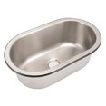 thumbnail image 3 of Stainless Steel Single Bowl, Pre Cut Waste Outlet Space Saving Inset Installation 304 Stainless Steel Washbasin Smoothing Brushed Surfaces  for RV, 3 of 8