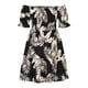 thumbnail image 5 of Vestidos Para Mujer Vestidos Casuales de Moda Delgado Elástico Hombro Con Fugas Pulóver Manga Corta Vestido Estampado Odeerbi ODB155109, 5 of 9