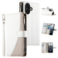 thumbnail image 2 of Funda cartera GANGXUN para iPhone 16 , cuero PU con tarjetero, cremallera, correa de mano, soporte y protección 933°, 2 of 6